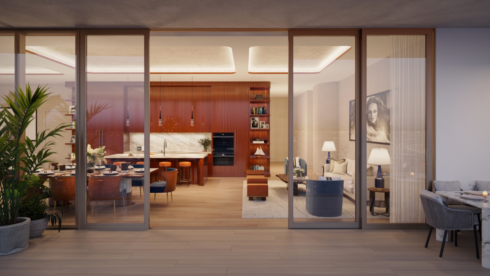 Canaletto Penthouse dining room.