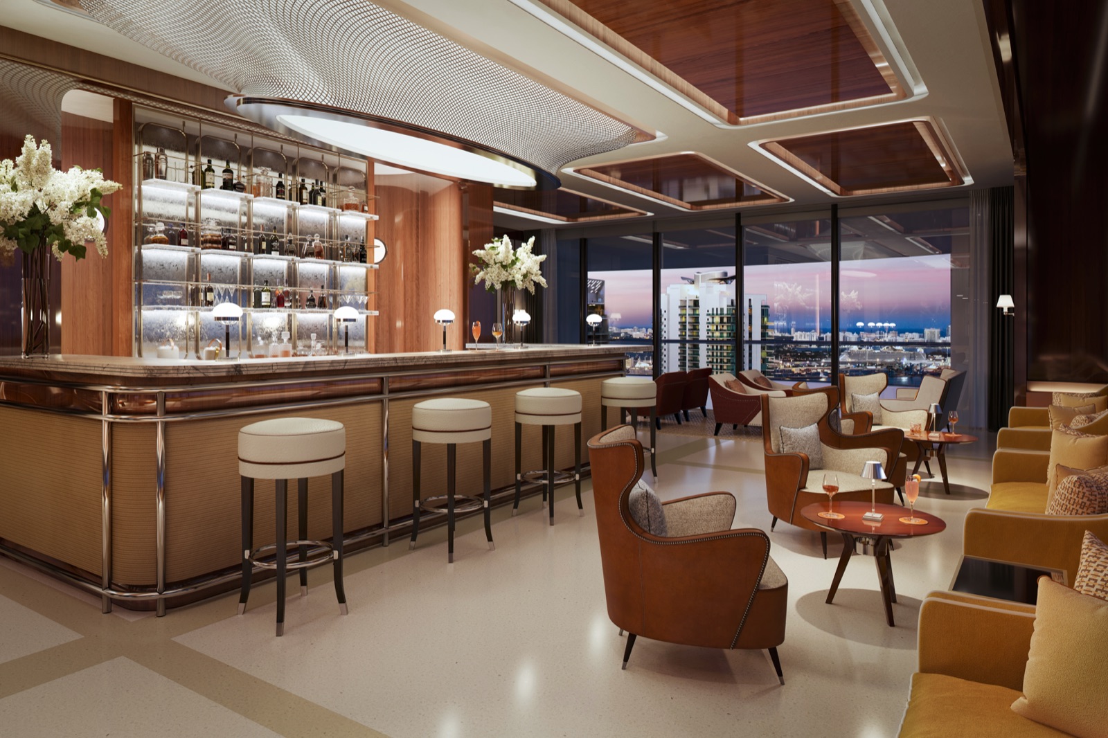 Speakeasy-style intimate gathering room.